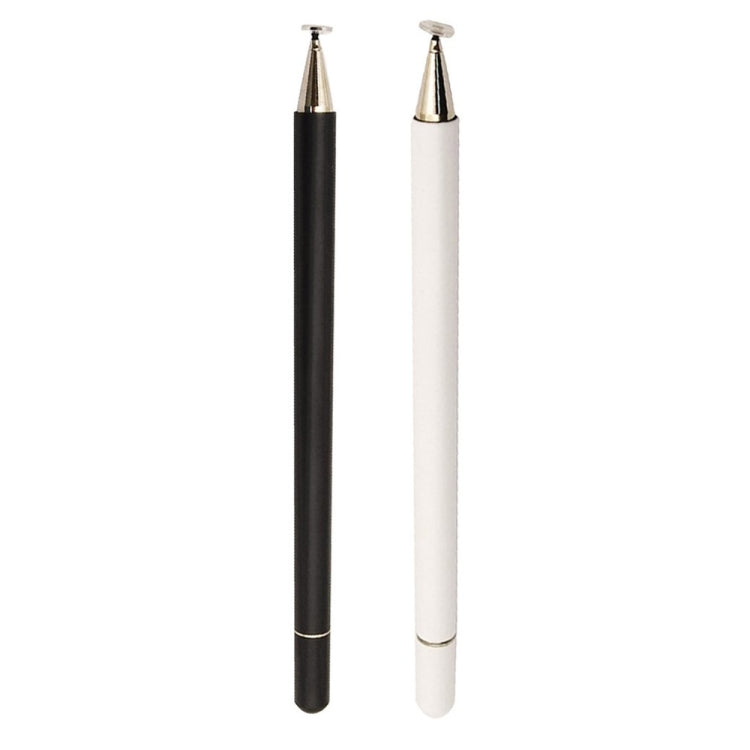 Imitation Porcelain 2 in 1 Mobile Phone Touch Screen Capacitive Pen for Apple / Huawei / Xiaomi / Samsung(White)