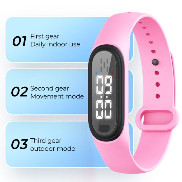 Q2 Outdoor Ultrasonic Electronic Mosquito Repellent Bracelet, Support Three-gear Mode & Time Display(White)