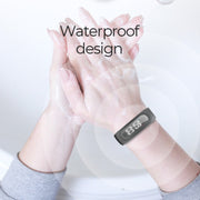 Q2 Outdoor Ultrasonic Electronic Mosquito Repellent Bracelet, Support Three-gear Mode & Time Display(White)