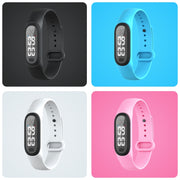 Q2 Outdoor Ultrasonic Electronic Mosquito Repellent Bracelet, Support Three-gear Mode & Time Display(White)
