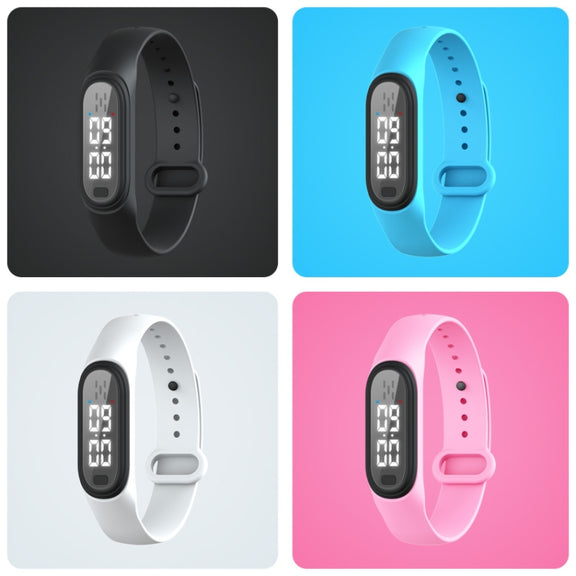 Q2 Outdoor Ultrasonic Electronic Mosquito Repellent Bracelet, Support Three-gear Mode & Time Display(White)