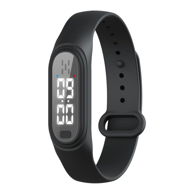 Q2 Outdoor Ultrasonic Electronic Mosquito Repellent Bracelet, Support Three-gear Mode & Time Display(Black)