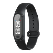 Q2 Outdoor Ultrasonic Electronic Mosquito Repellent Bracelet, Support Three-gear Mode & Time Display(Black)