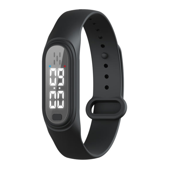 Q2 Outdoor Ultrasonic Electronic Mosquito Repellent Bracelet, Support Three-gear Mode & Time Display(Black)