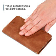 For OPPO Reno 2Z & Reno 2F Retro Skin Feel Business Magnetic Horizontal Flip Leather Case(Brown)