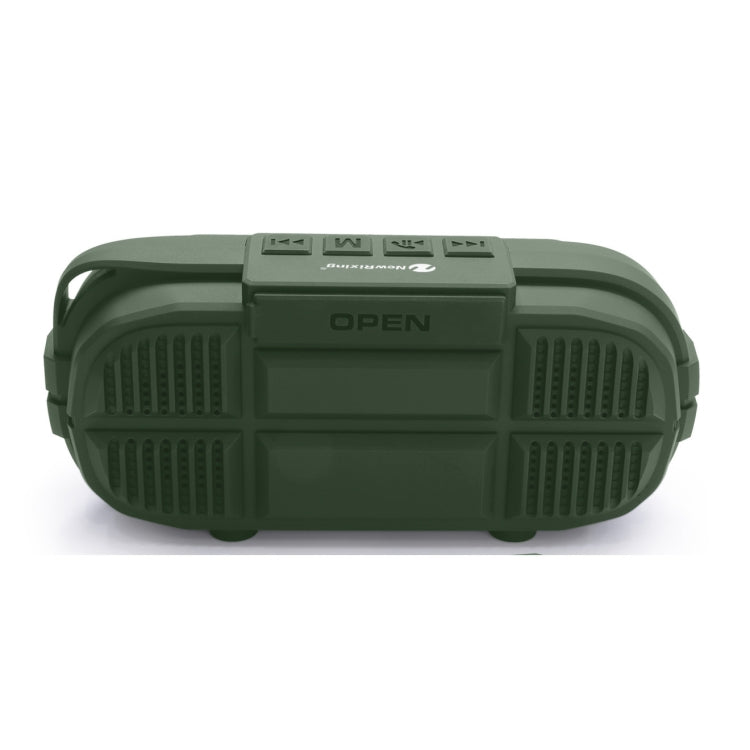 NewRixing NR-3023 Portable Stereo Wireless Bluetooth Speaker, Built-in Microphone, Support TF Card / FM(Green)