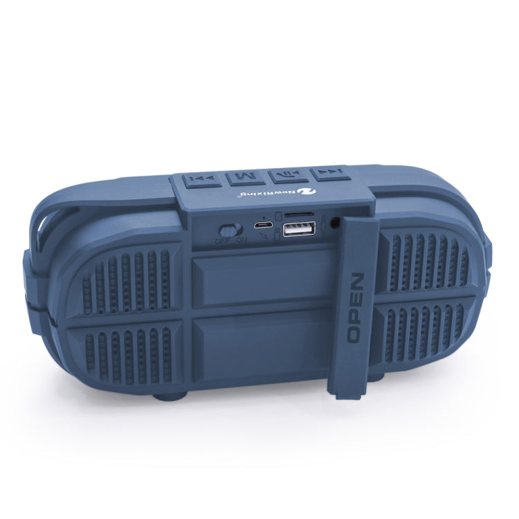 NewRixing NR-3023 Portable Stereo Wireless Bluetooth Speaker, Built-in Microphone, Support TF Card / FM(Blue)