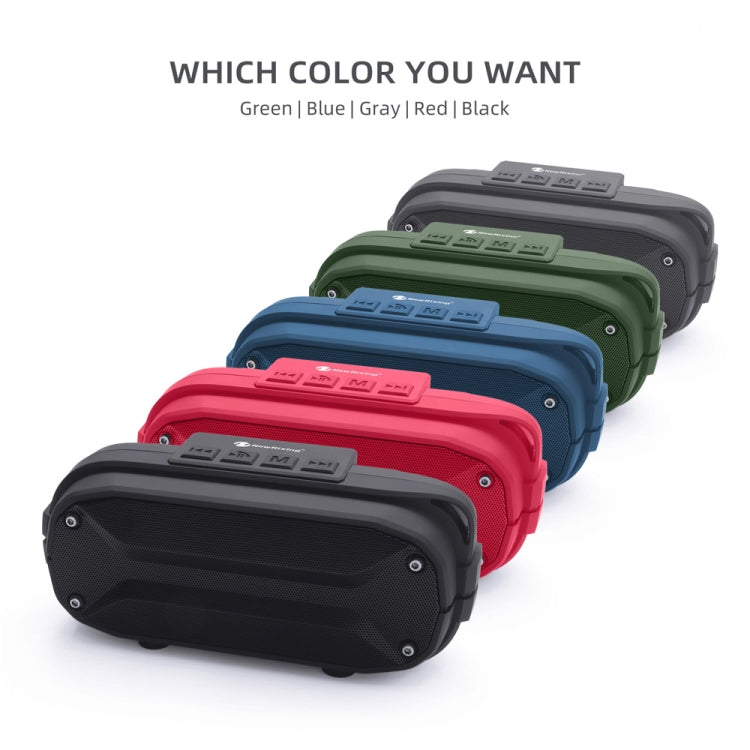 NewRixing NR-3023 Portable Stereo Wireless Bluetooth Speaker, Built-in Microphone, Support TF Card / FM(Red)