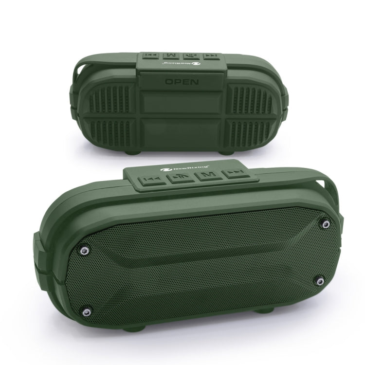 NewRixing NR-3023 Portable Stereo Wireless Bluetooth Speaker, Built-in Microphone, Support TF Card / FM(Red)