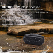 NewRixing NR-3023 Portable Stereo Wireless Bluetooth Speaker, Built-in Microphone, Support TF Card / FM(Red)