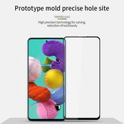 For Samsung Galaxy A51 MOFI 9H 3D Explosion-proof Curved Screen Tempered Glass Film(Black)