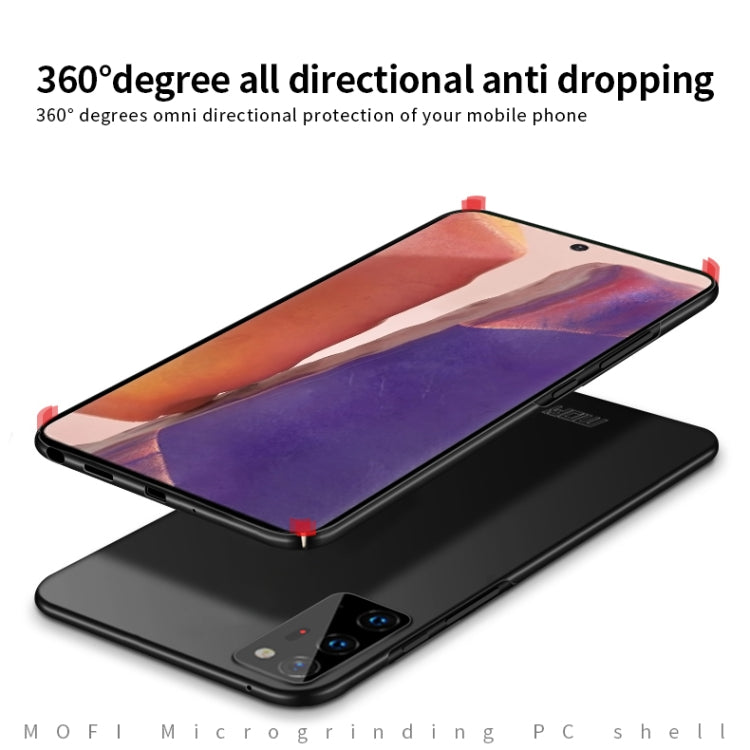 For Samsung Galaxy Note20 Ultra MOFI Frosted PC Ultra-thin Hard Case(Black)
