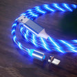 USB to 8 Pin Magnetic Suction Colorful Streamer Mobile Phone Charging  Cable, Length: 1m(Blue Light) - free shipping - PMC TechLife - Order now!