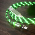 USB to 8 Pin Magnetic Suction Colorful Streamer Mobile Phone Charging  Cable, Length: 1m(Green Light) - Charging Cable & Head by PMC TechLife | Online Shopping South Africa | PMC TechLife | Buy Now Pay Later Mobicred