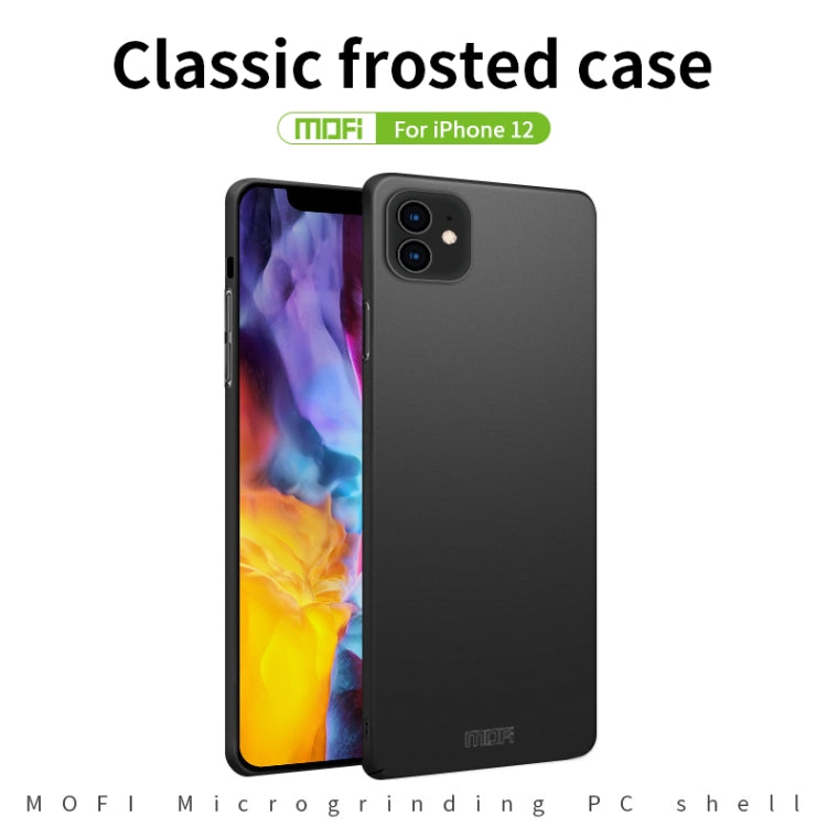 For iPhone 12 mini MOFI Frosted PC Ultra-thin Hard Case(Gold)