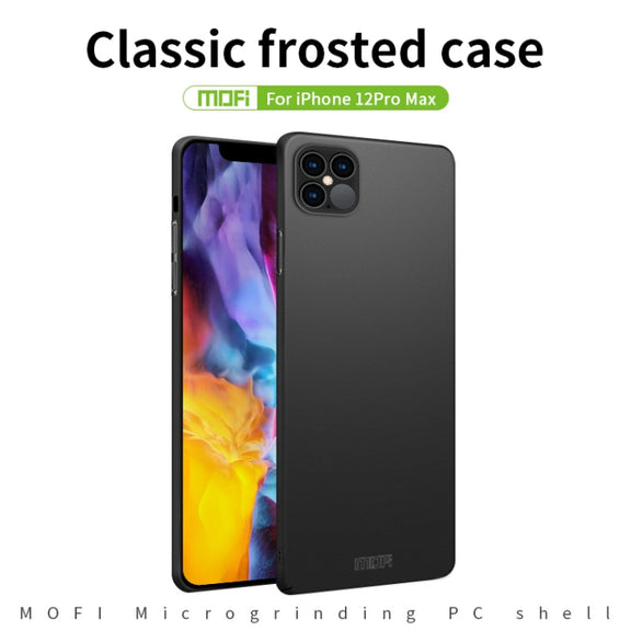 For iPhone 12 Pro Max MOFI Frosted PC Ultra-thin Hard Case(Rose gold)