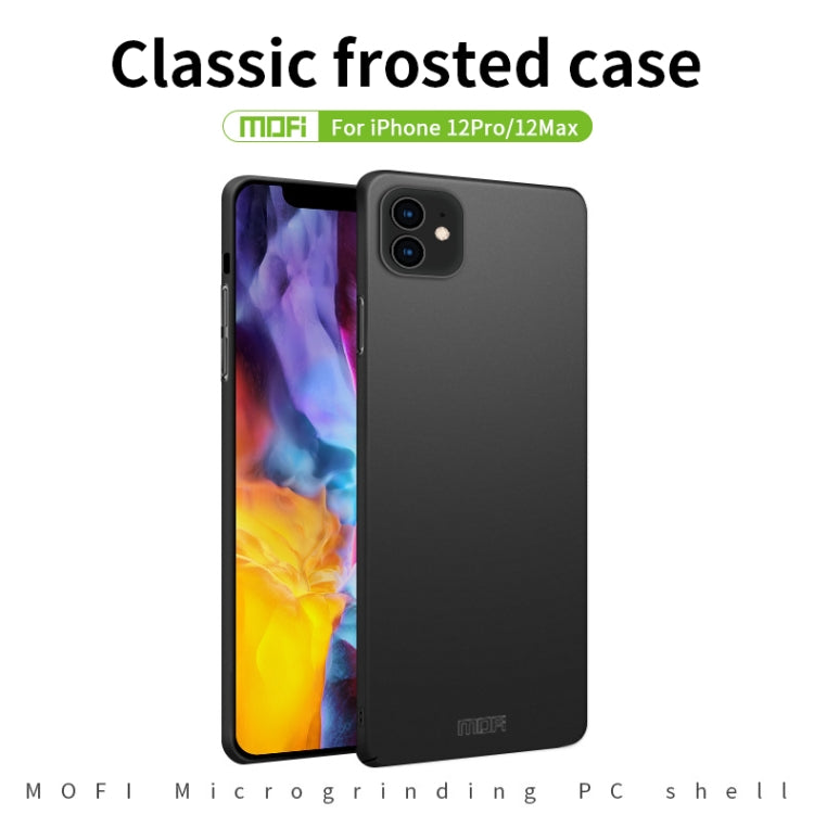 For iPhone 12 / 12 Pro MOFI Frosted PC Ultra-thin Hard Case(Rose gold)