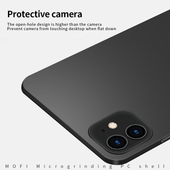 For iPhone 12 / 12 Pro MOFI Frosted PC Ultra-thin Hard Case(Rose gold)