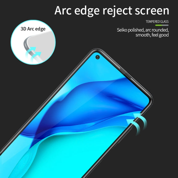 For Huawei Maimang 9 / Mate 40 Lite MOFI 9H 3D Explosion-proof Curved Screen Tempered Glass Film(Black)