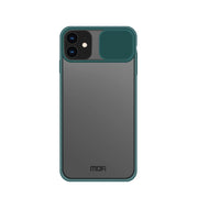 For iPhone 12 mini MOFI Xing Dun Series Translucent Frosted PC + TPU Privacy Anti-glare Shockproof All-inclusive Protective Case(Green)