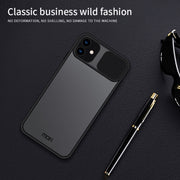 For iPhone 12 Pro Max MOFI Xing Dun Series Translucent Frosted PC + TPU Privacy Anti-glare Shockproof All-inclusive Protective Case(Green)