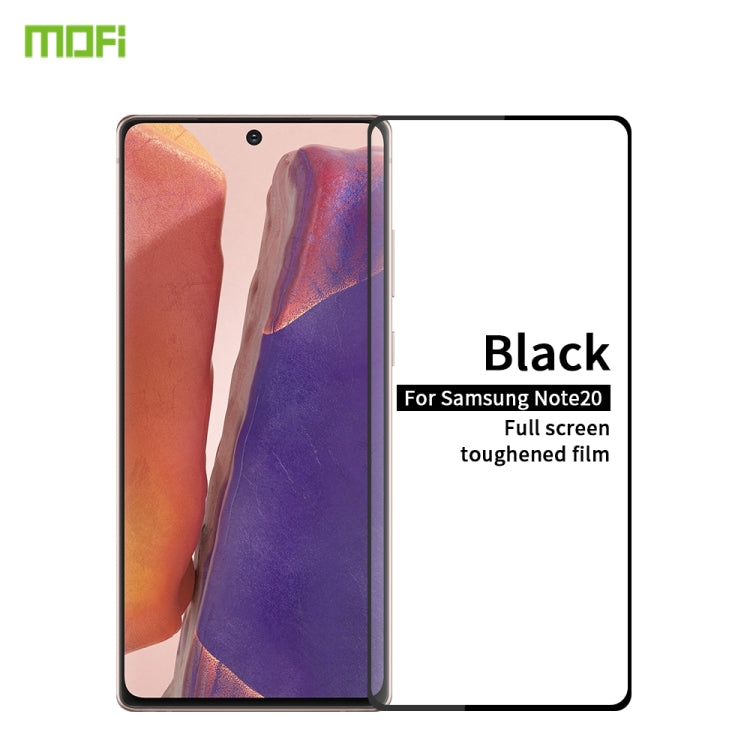 For Samsung Galaxy Note20 MOFI 9H 2.5D Full Screen Tempered Glass Film���Ultrasonic fingerprint unlock���(Black)