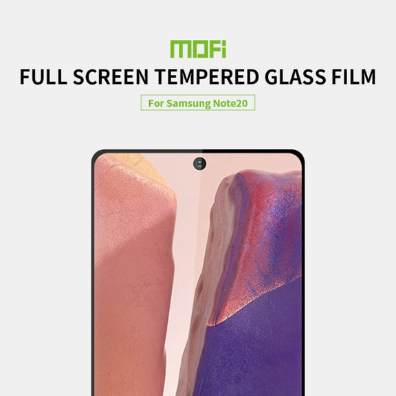 For Samsung Galaxy Note20 MOFI 9H 2.5D Full Screen Tempered Glass Film���Ultrasonic fingerprint unlock���(Black)