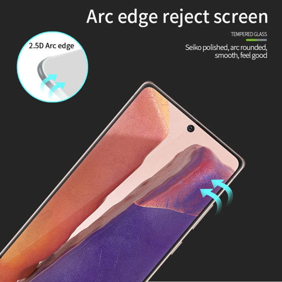 For Samsung Galaxy Note20 MOFI 9H 2.5D Full Screen Tempered Glass Film���Ultrasonic fingerprint unlock���(Black)