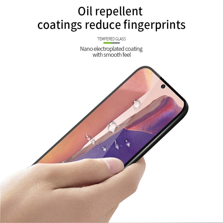 For Samsung Galaxy Note20 MOFI 9H 2.5D Full Screen Tempered Glass Film���Ultrasonic fingerprint unlock���(Black)