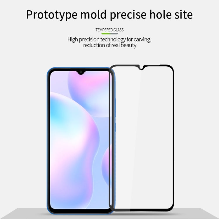 For Xiaomi Redmi 9A/9C MOFI 9H 2.5D Full Screen Tempered Glass Film(Black)