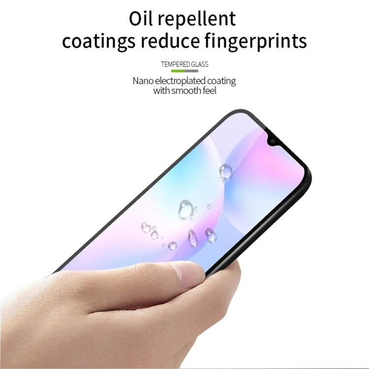 For Xiaomi Redmi 9A/9C MOFI 9H 2.5D Full Screen Tempered Glass Film(Black)