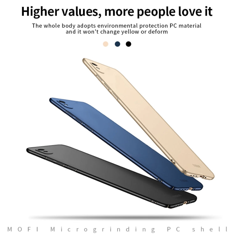For Xiaomi Redmi 9A MOFI Frosted PC Ultra-thin Hard Case(Gold)
