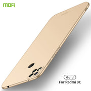 For Xiaomi Redmi 9C MOFI Frosted PC Ultra-thin Hard Case(Gold)