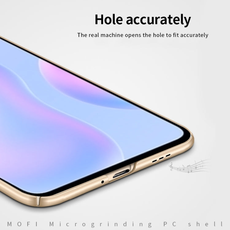 For Xiaomi Redmi 9C MOFI Frosted PC Ultra-thin Hard Case(Gold)