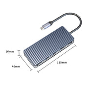 ORICO 6 in 1 Type-C Transparent HUB