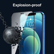 For iPhone iPhone 12 / 12 Pro ENKAY Hat-Prince Full Glue 0.26mm 9H 2.5D Tempered Glass Full Coverage Film