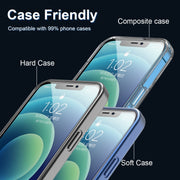 For iPhone iPhone 12 / 12 Pro ENKAY Hat-Prince Full Glue 0.26mm 9H 2.5D Tempered Glass Full Coverage Film