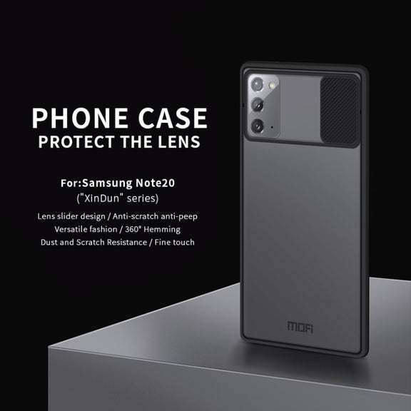 For Samsung Galaxy Note20 MOFI Xing Dun Series Translucent Frosted PC + TPU Privacy Anti-glare Shockproof All-inclusive Protective Case(Green)