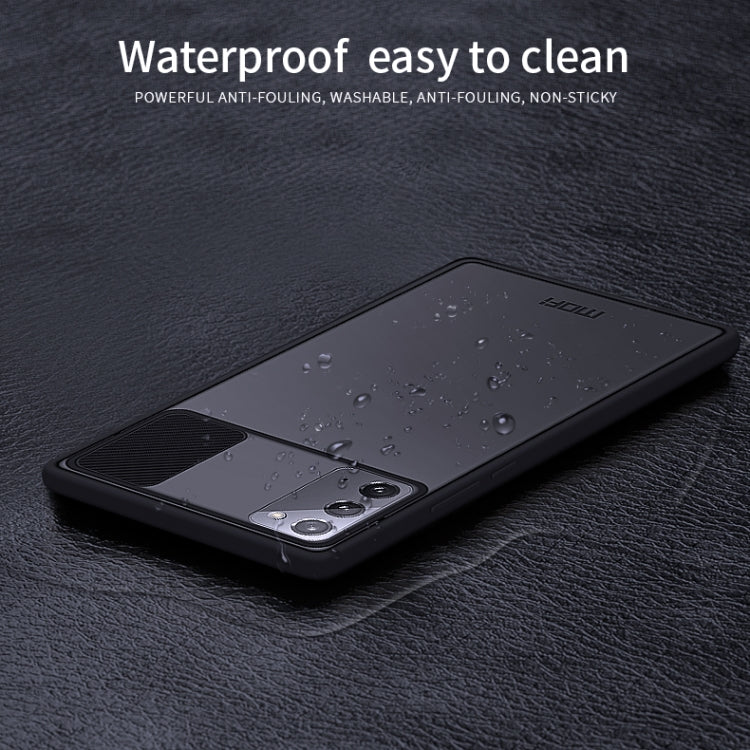 For Samsung Galaxy Note20 MOFI Xing Dun Series Translucent Frosted PC + TPU Privacy Anti-glare Shockproof All-inclusive Protective Case(Green)
