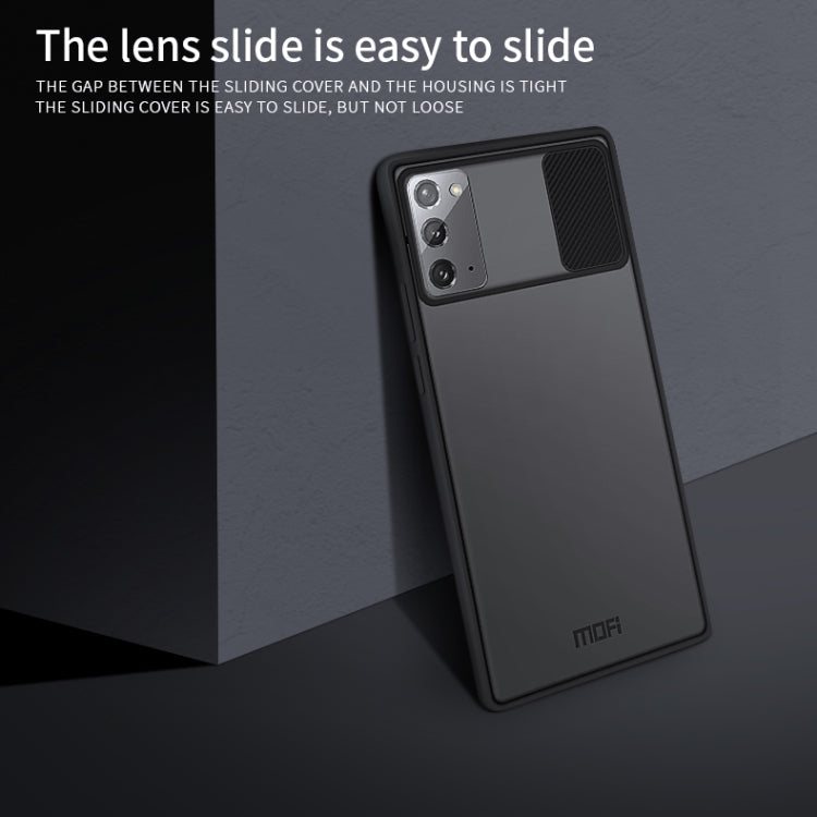 For Samsung Galaxy Note20 MOFI Xing Dun Series Translucent Frosted PC + TPU Privacy Anti-glare Shockproof All-inclusive Protective Case(Green)
