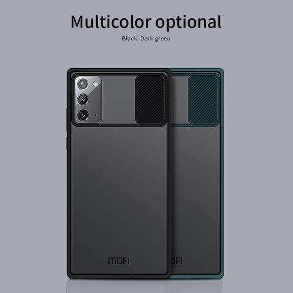 For Samsung Galaxy Note20 MOFI Xing Dun Series Translucent Frosted PC + TPU Privacy Anti-glare Shockproof All-inclusive Protective Case(Green)