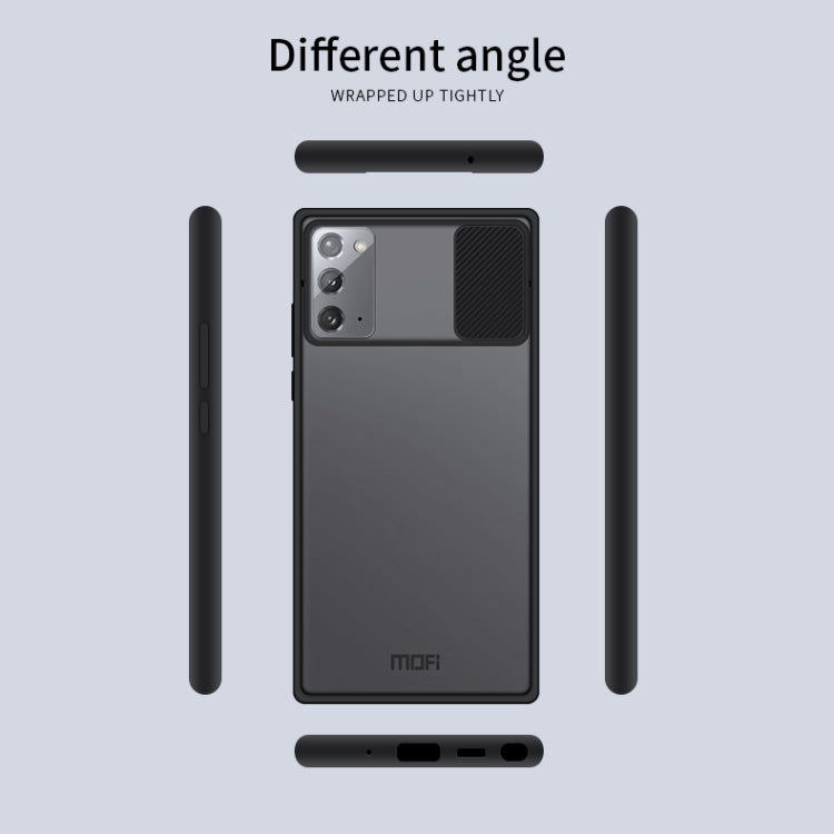 For Samsung Galaxy Note20 MOFI Xing Dun Series Translucent Frosted PC + TPU Privacy Anti-glare Shockproof All-inclusive Protective Case(Green)