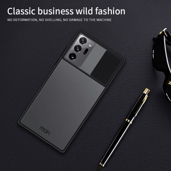 For Samsung Galaxy Note20 Ultra MOFI Xing Dun Series Translucent Frosted PC + TPU Privacy Anti-glare Shockproof All-inclusive Protective Case(Green)