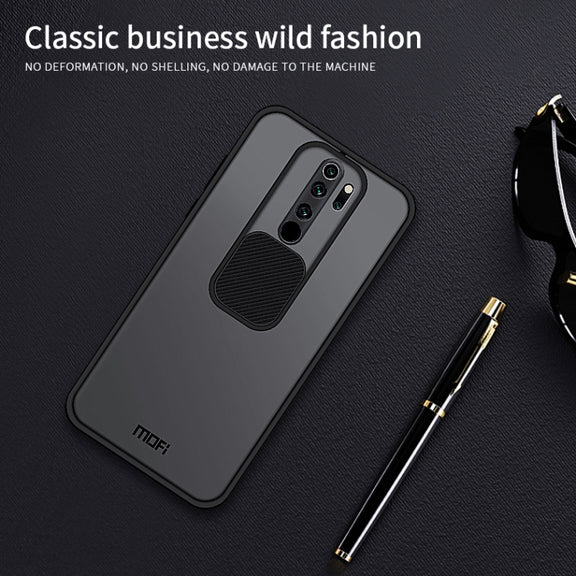 For Xiaomi Redmi Note8 Pro MOFI Xing Dun Series Translucent Frosted PC + TPU Privacy Anti-glare Shockproof All-inclusive Protective Case(Green)