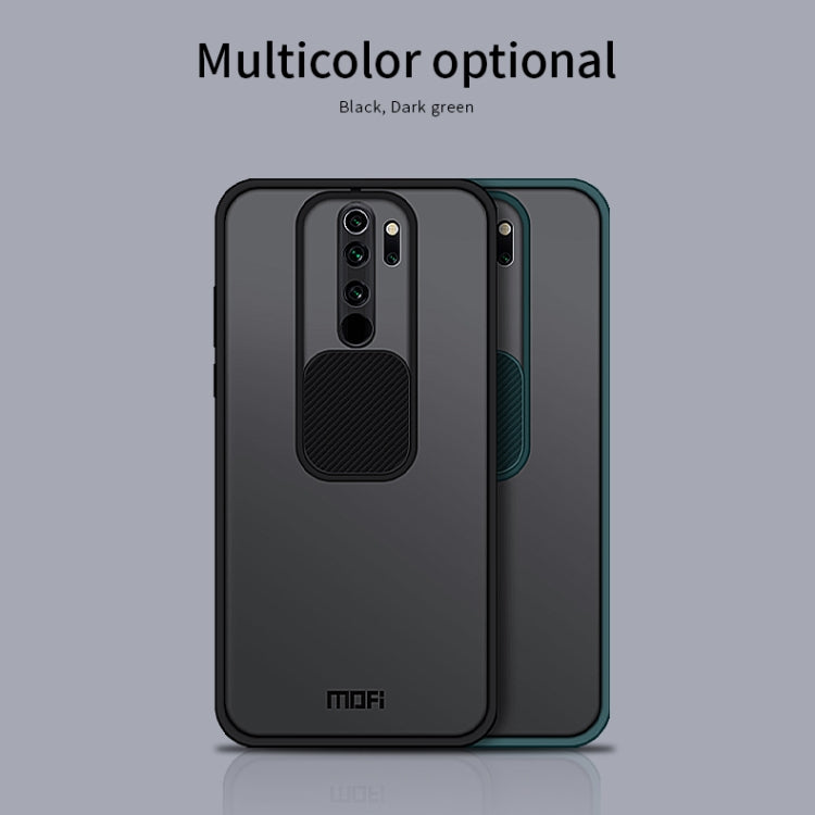 For Xiaomi Redmi Note8 Pro MOFI Xing Dun Series Translucent Frosted PC + TPU Privacy Anti-glare Shockproof All-inclusive Protective Case(Green)