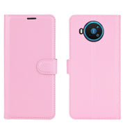 For Nokia 8.3 5G Litchi Texture Horizontal Flip Protective Case with Holder & Card Slots & Wallet(Pink)