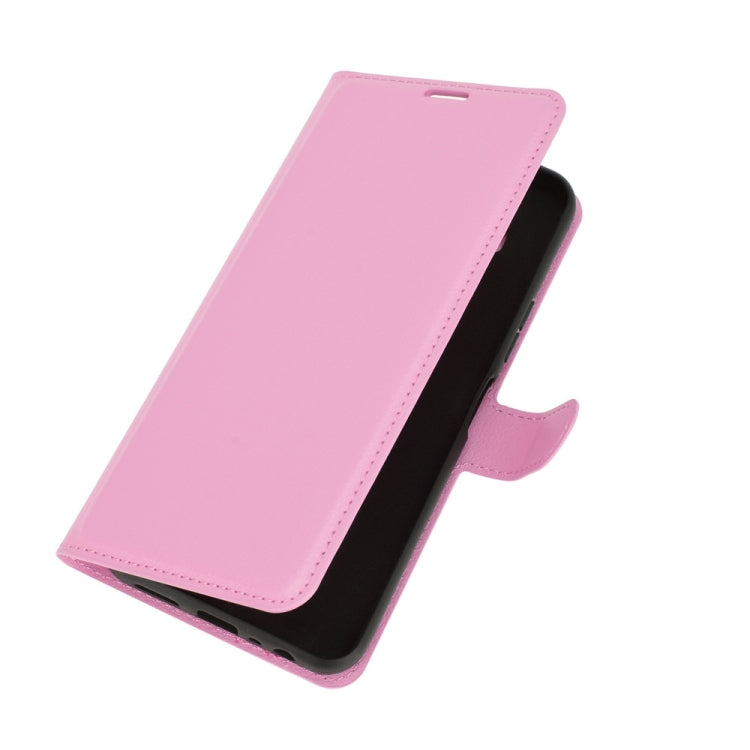 For Nokia 8.3 5G Litchi Texture Horizontal Flip Protective Case with Holder & Card Slots & Wallet(Pink)