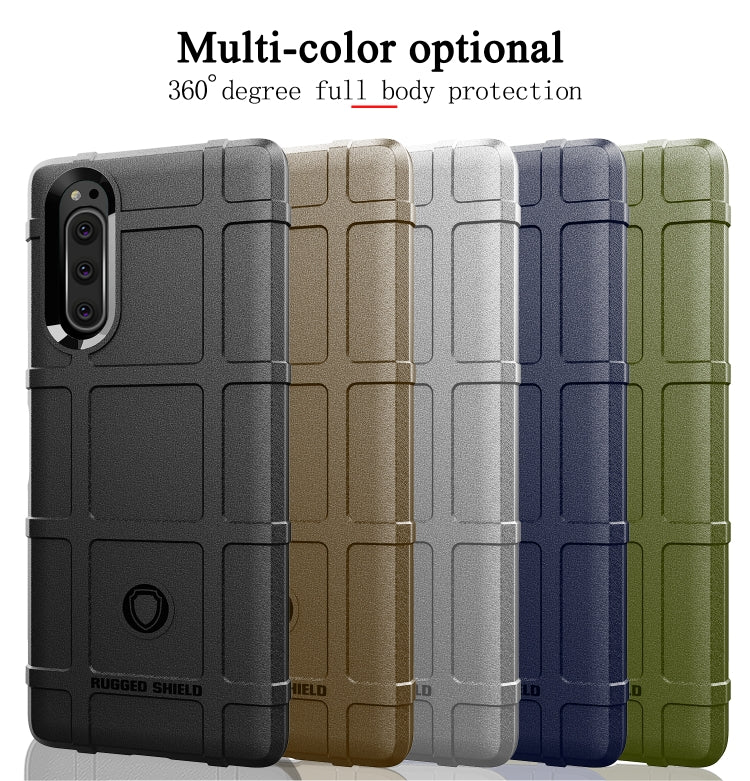 For Sony Xperia 5 II Full Coverage Shockproof TPU Case(Black)