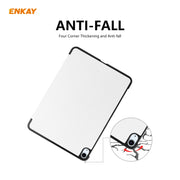 For iPad Air 11 2024 / Pro 11 2018 / Air 10.9 2022 ENKAY 3-folding Plastic Leather Smart Tablet Case(White)