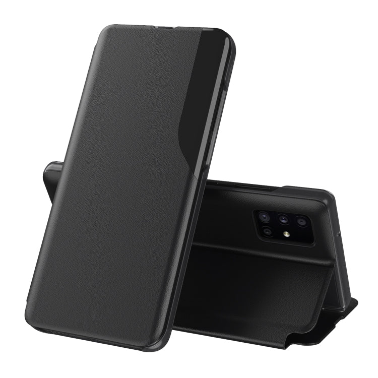 For Galaxy S20 Ultra Attraction Flip Holder Leather Phone Case(Black)
